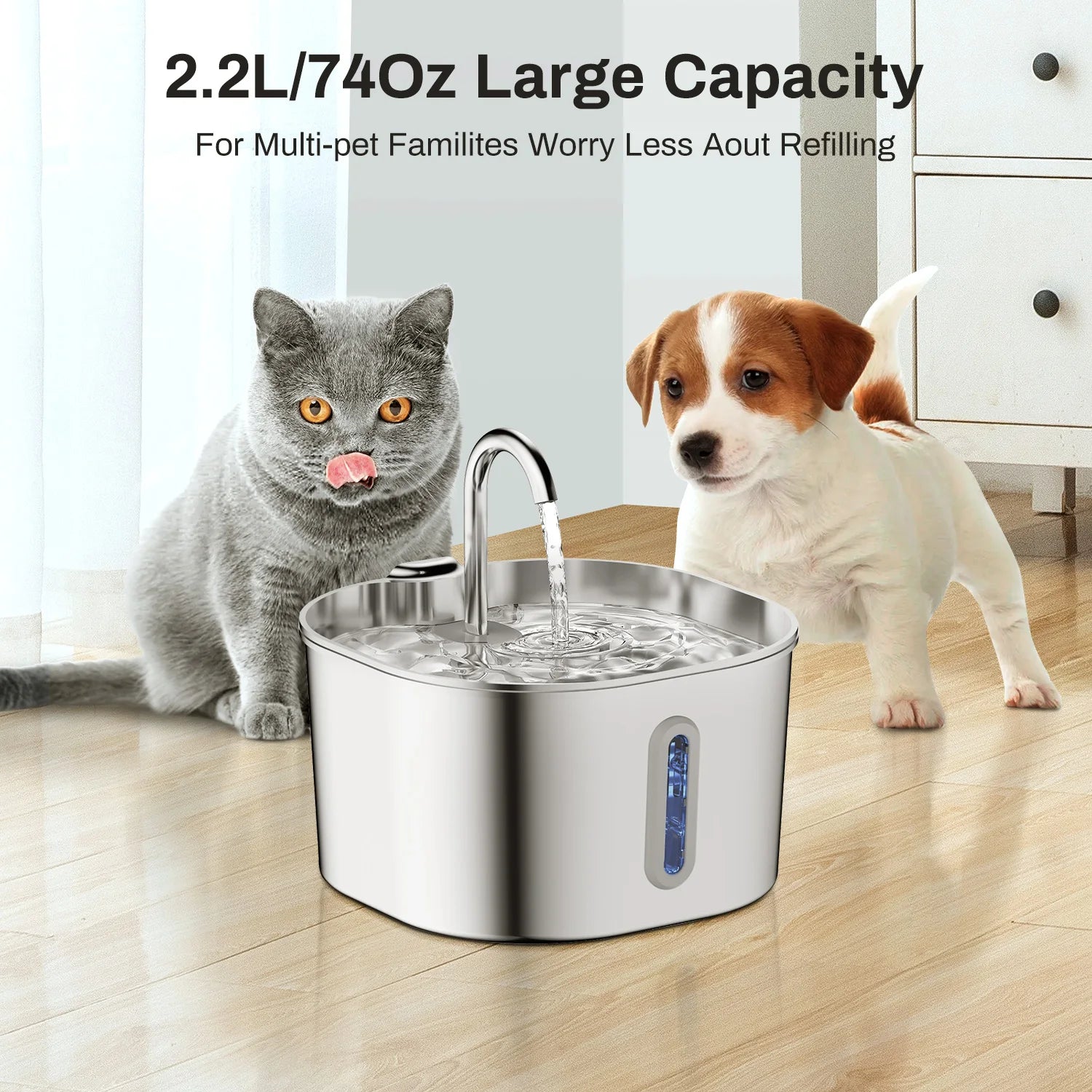 QuietFlow Pet Water Fountain