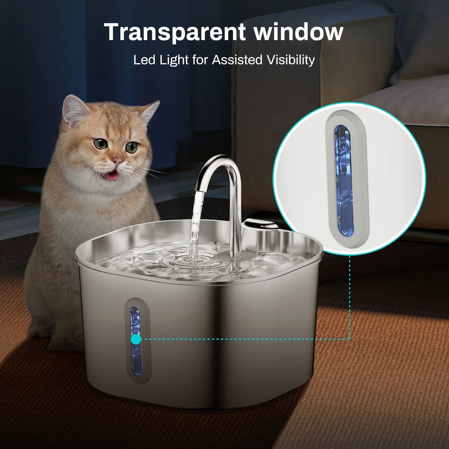 QuietFlow Pet Water Fountain